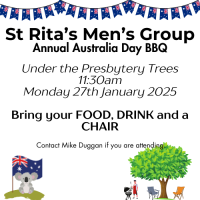 St Ritas Mens Group Annual Australia Day BBQ